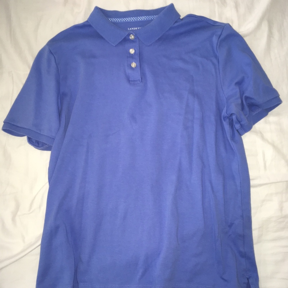 blue collared polo